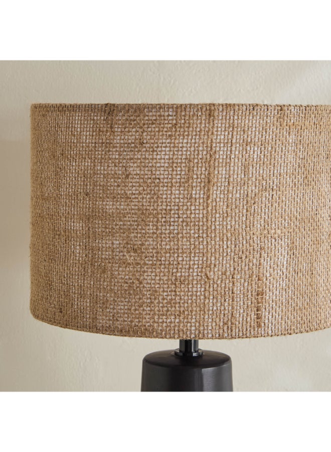 Home Box Emzie Table Lamp - Black with Linen Shade - Image 3